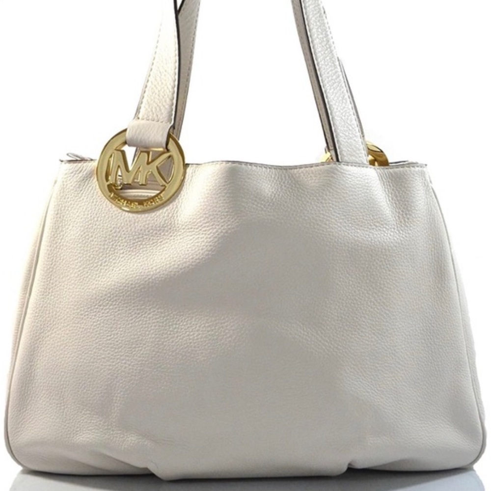 NWT Michael Kors Large Vanilla Fulton Tote